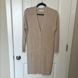 Mango Light Tan Knit Sweater